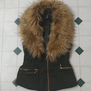 Women's fur vest